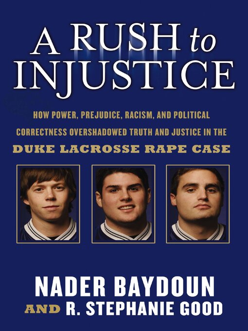 Title details for A Rush to Injustice by Nader Baydoun - Available